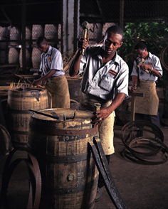 A man making casks