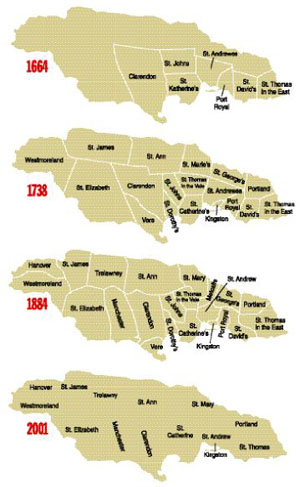 What are Jamaica's parishes?